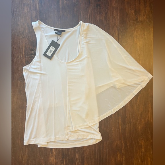 Armani Exchange Tops - Armani Exchange White Asymmetrical Top NWT NEW Size XS